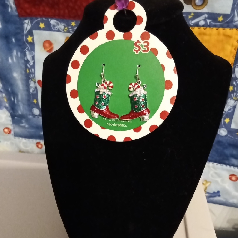 Festive Candy Cane Earrings